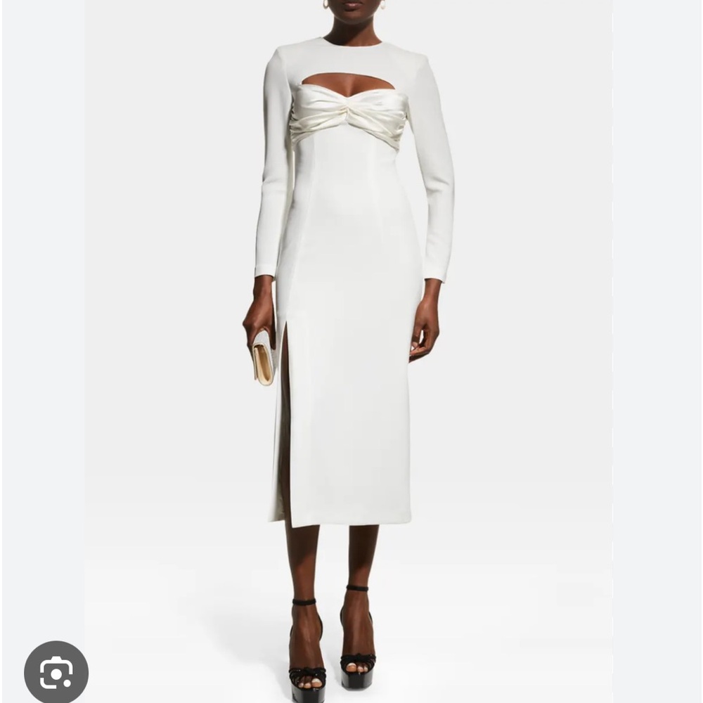 Cinq a Sept Pauline Sweetheart-Cutout Midi Dress
